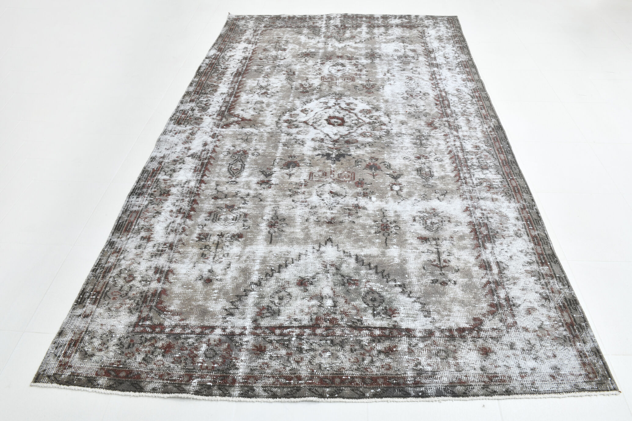 Turkish vintage large living room rug 313x188cm