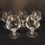 5 verres à cognac