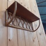 Rattan shelf