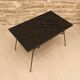 Modernist coffee table in metal and glass, 1950.