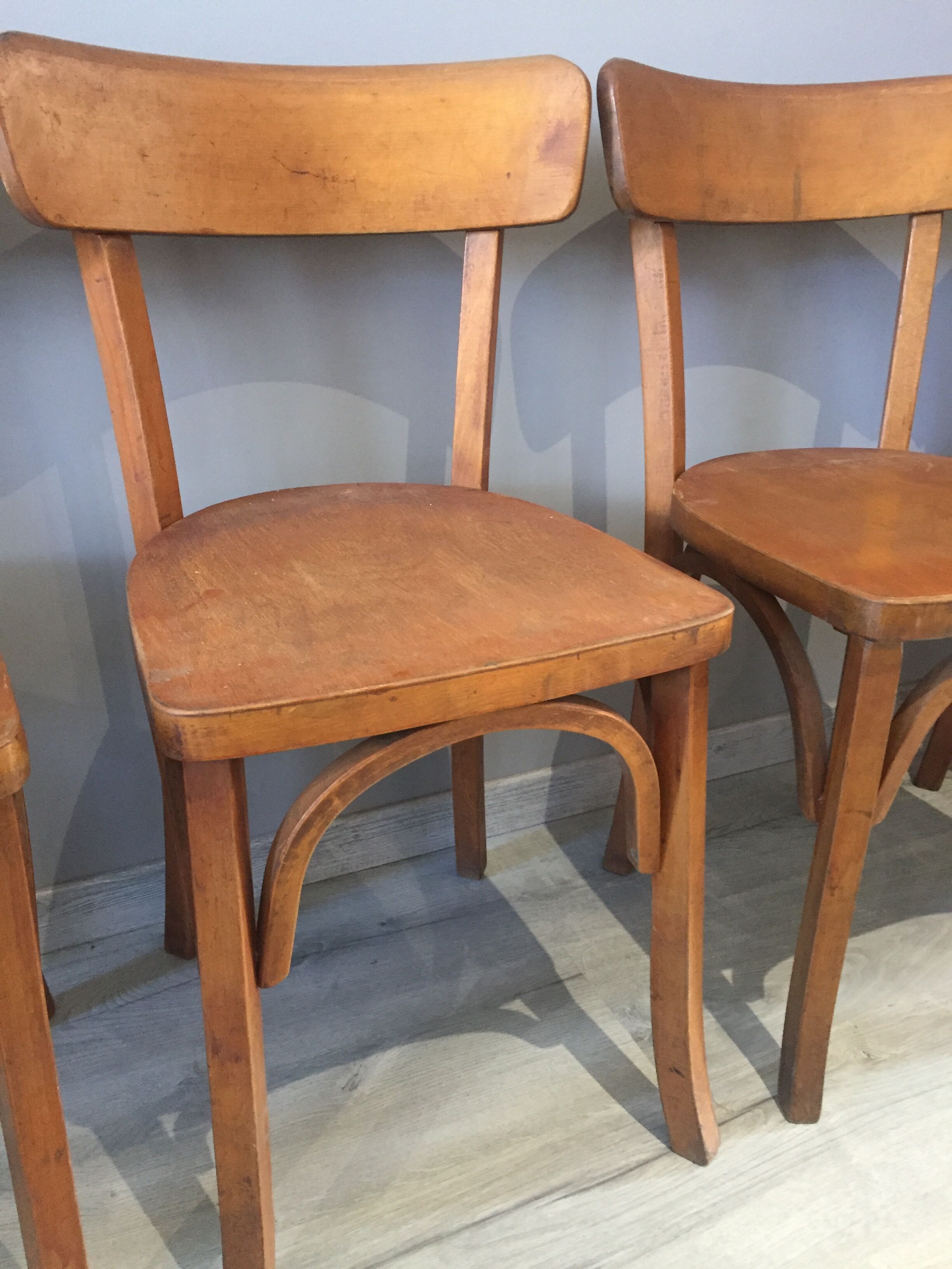 Suite of 4 bistro chairs
