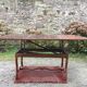 Modular vintage oak coffee table with Albert Ducrot's magical system