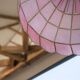 Suspension vintage en nacre rose