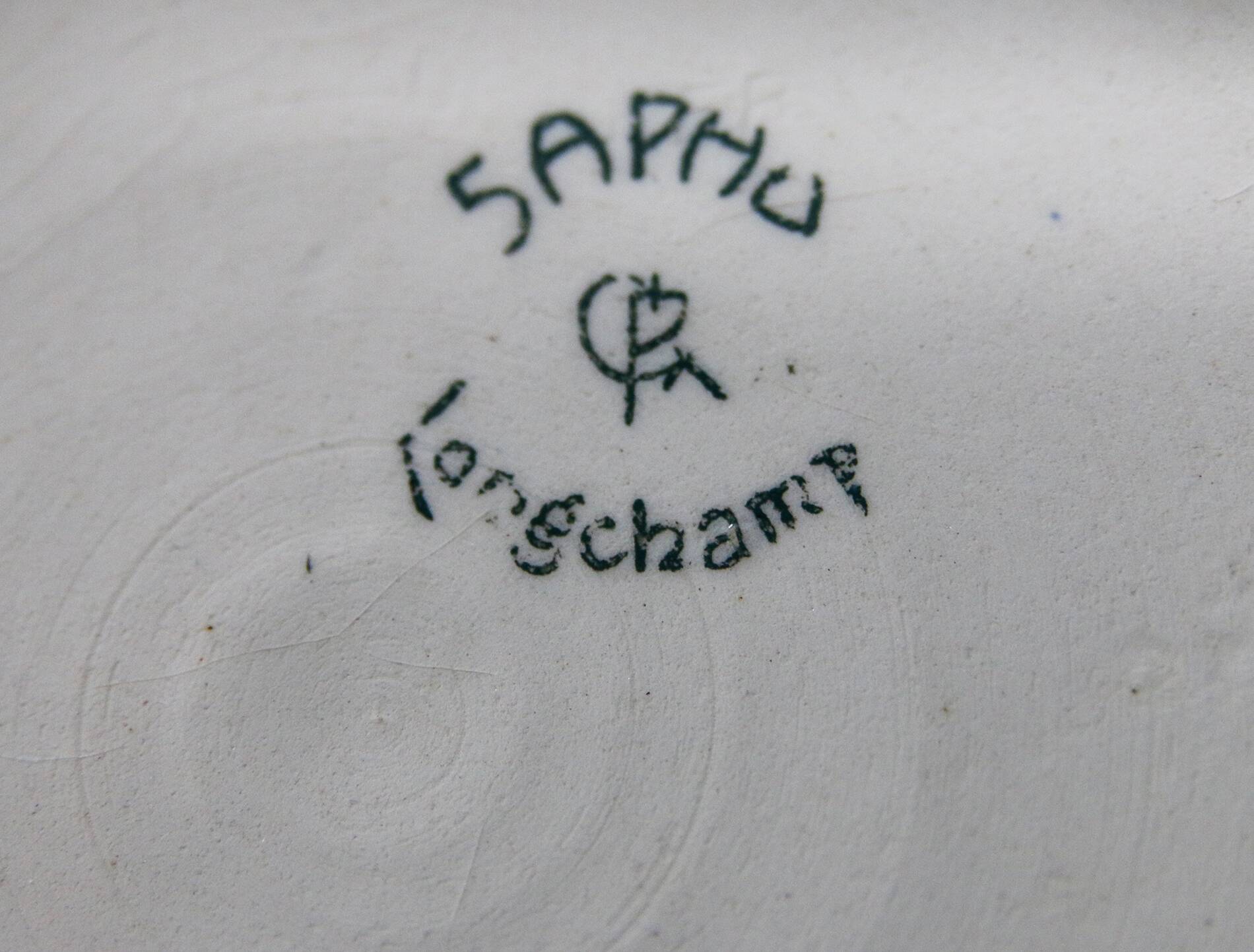 Soup tureen/Salad bowl model Sapho Longchamp Terre de Fer Robert Charbonnier