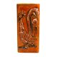 Rooster wall vase in stoneware