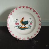 Plate in earthenware of Onnaing ancient hollow