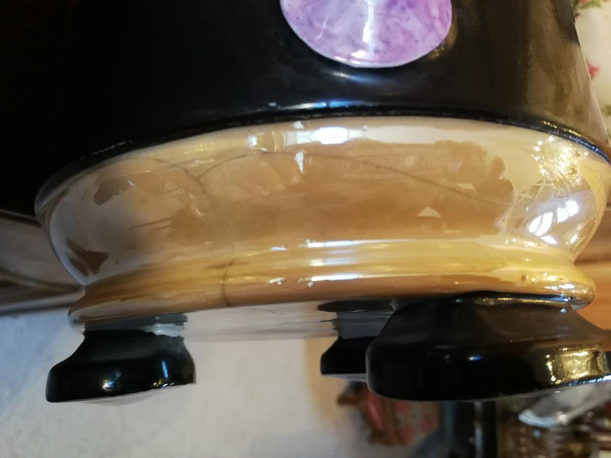 Pair of vases Egyptomania porcelain of Bayeux