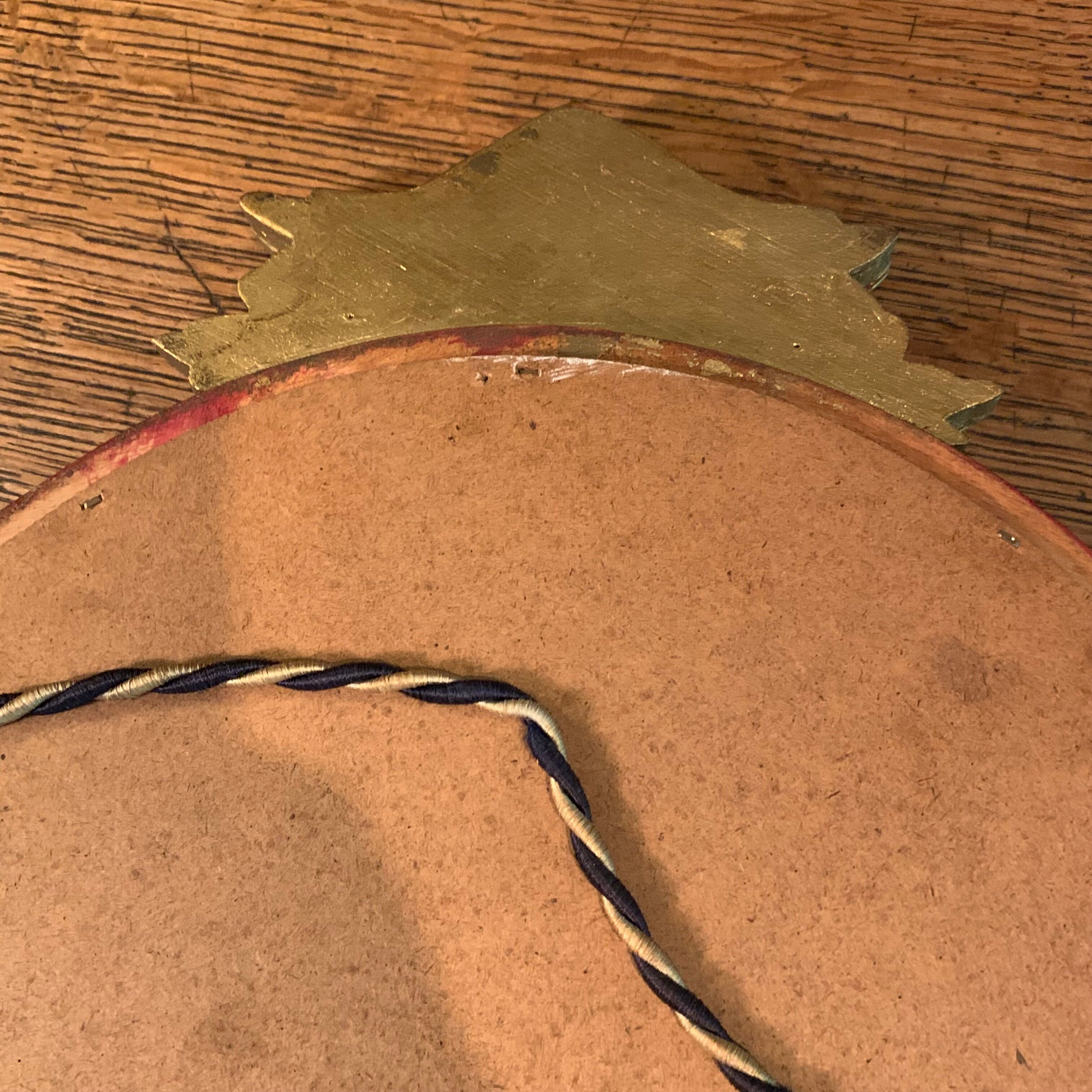 Miroir bois doré 68 cm