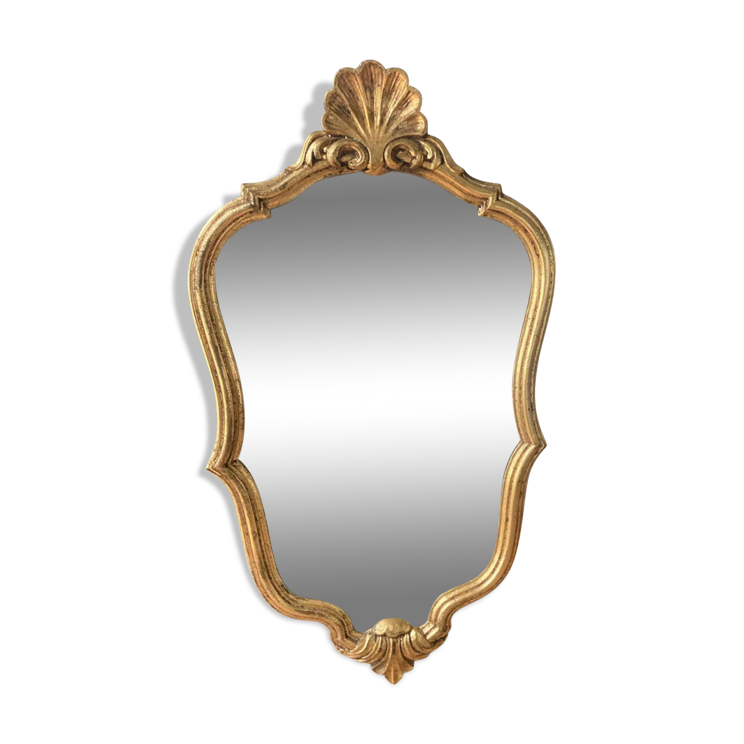 Golden mirror 58x34cm