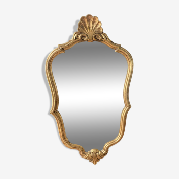 Golden mirror 58x34cm