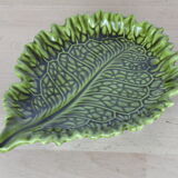 Ceramic dish cabbage leaf-shape