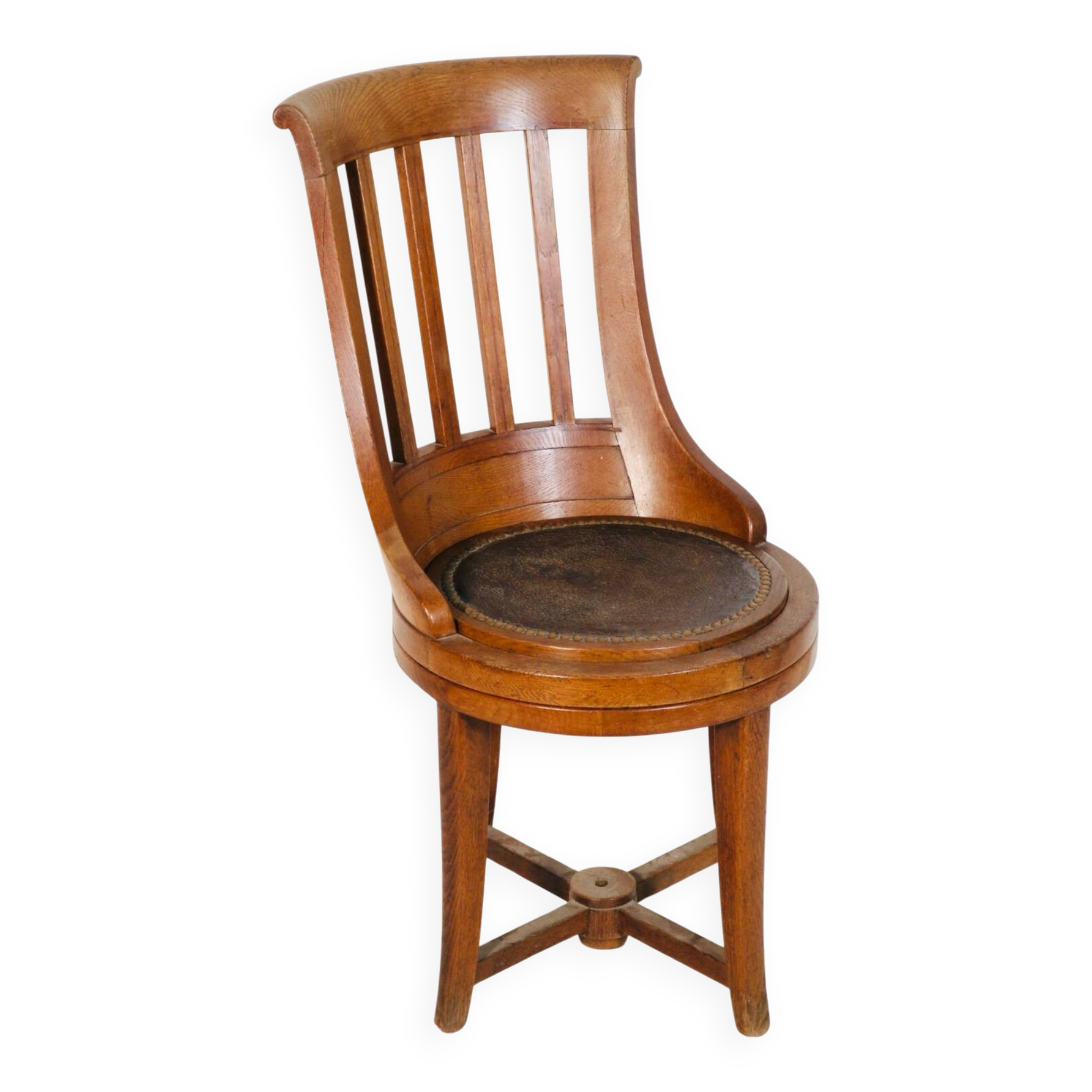 fauteuil chaise bureau gondole tournant 19e louis XV excellent état