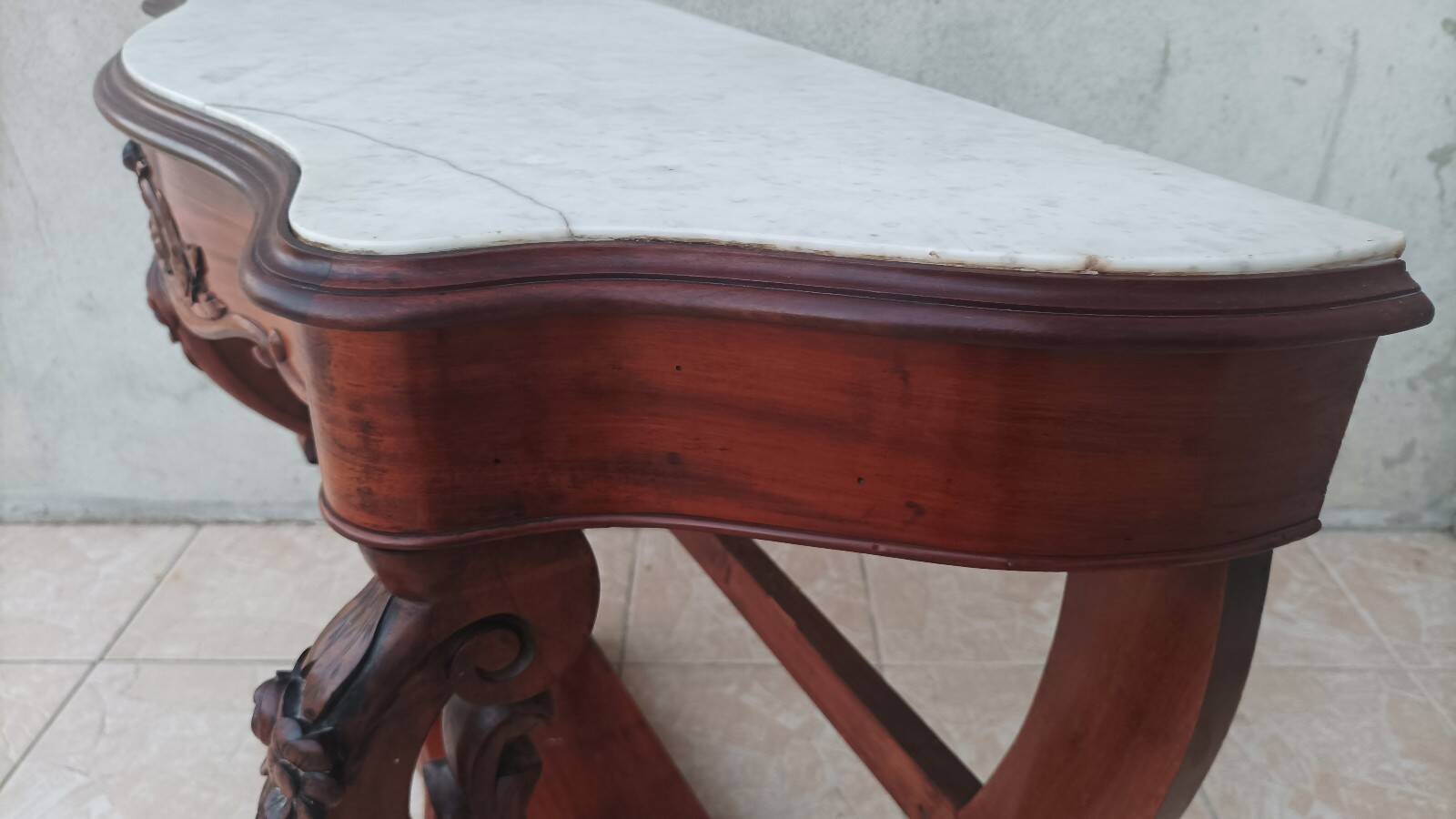 Napoleon III mahogany console