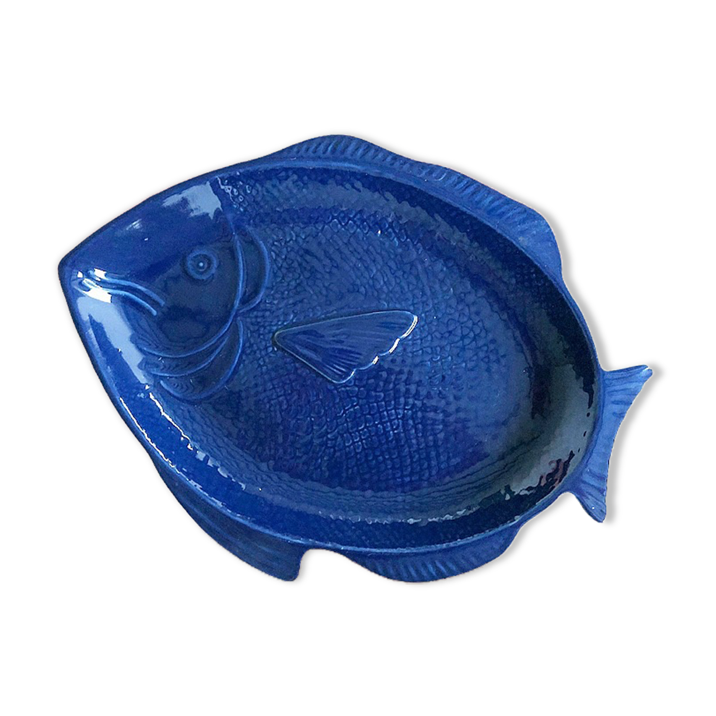 Large dish ceramic fish