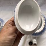 Antique tea service KG Lunéville late 19th century – Antique decoration – French earthenware