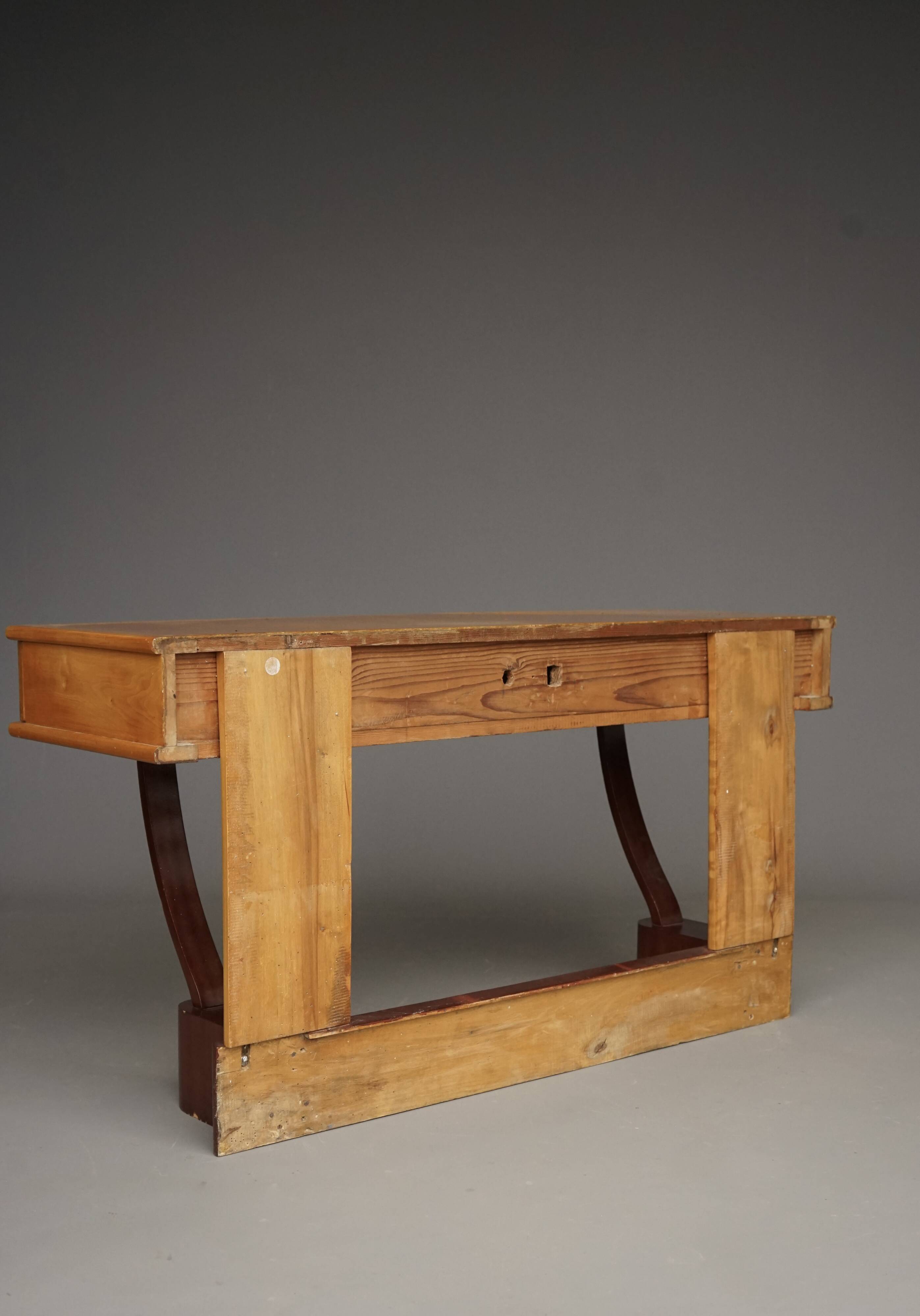 Coiffeuse basse Art Déco en bois d'érable, années 1930