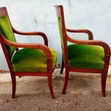 Pair of armchairs period resrauration