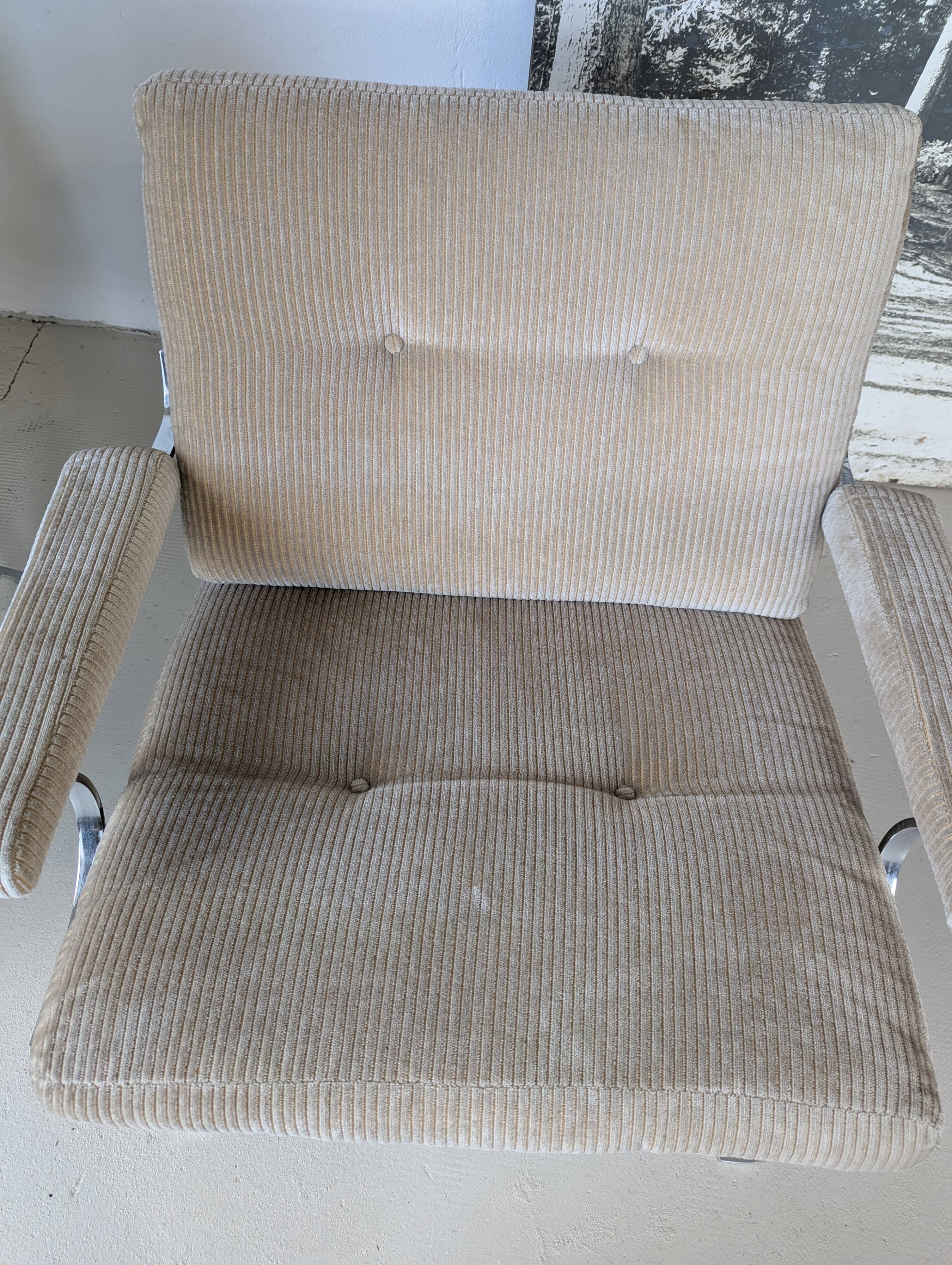 Pair of modernist armchairs by Reinhold Adolf for COR, 1970.