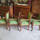 Serie de 4 fauteuils de style empire a crosse