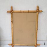 Vintage bamboo mirror