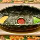 Ceramic fruit cup, signed luc Vallauris 1950 - vintage