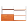 String teak wall shelf by Kajsa & Nisse Strinning, 1950s