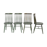 4 green chairs, 1960