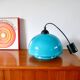 Suspension in blue opaline mushroom design 60s-70s