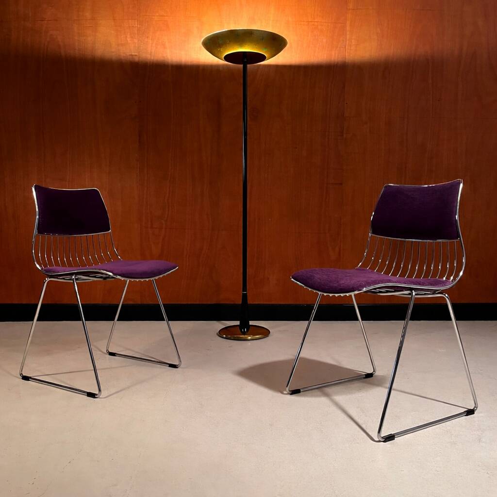 Pair of Novalux chairs, design by Rudi Verelst 1970