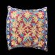 Hand-embroidered cushion cover from Kashmir, Mughal floral pattern 40 x 40 cm