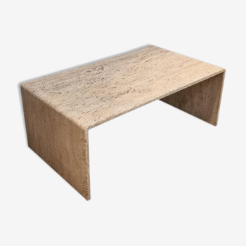 Travertine coffee table attributed to Up & Up, Italy, 1975