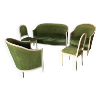 Art Deco living room patina