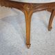 Oval coffee table - carved wood - white veined marble - Regency / Louis XV style