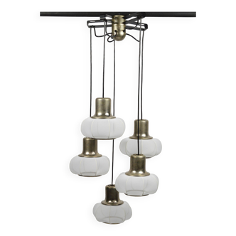 Lampe à suspension vintage Cascade, années 1970