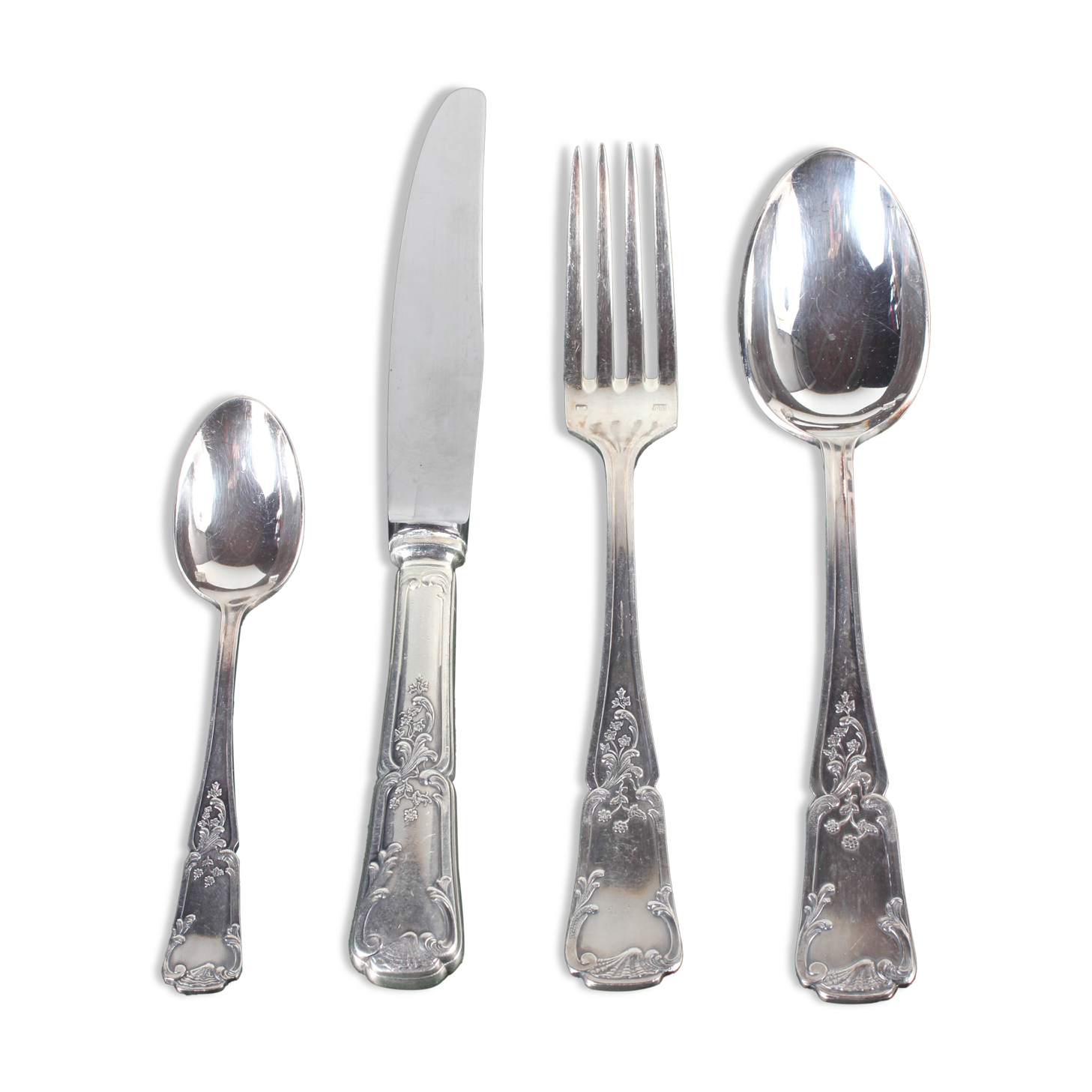 Ménagère complète plaquée argent 500, années 70