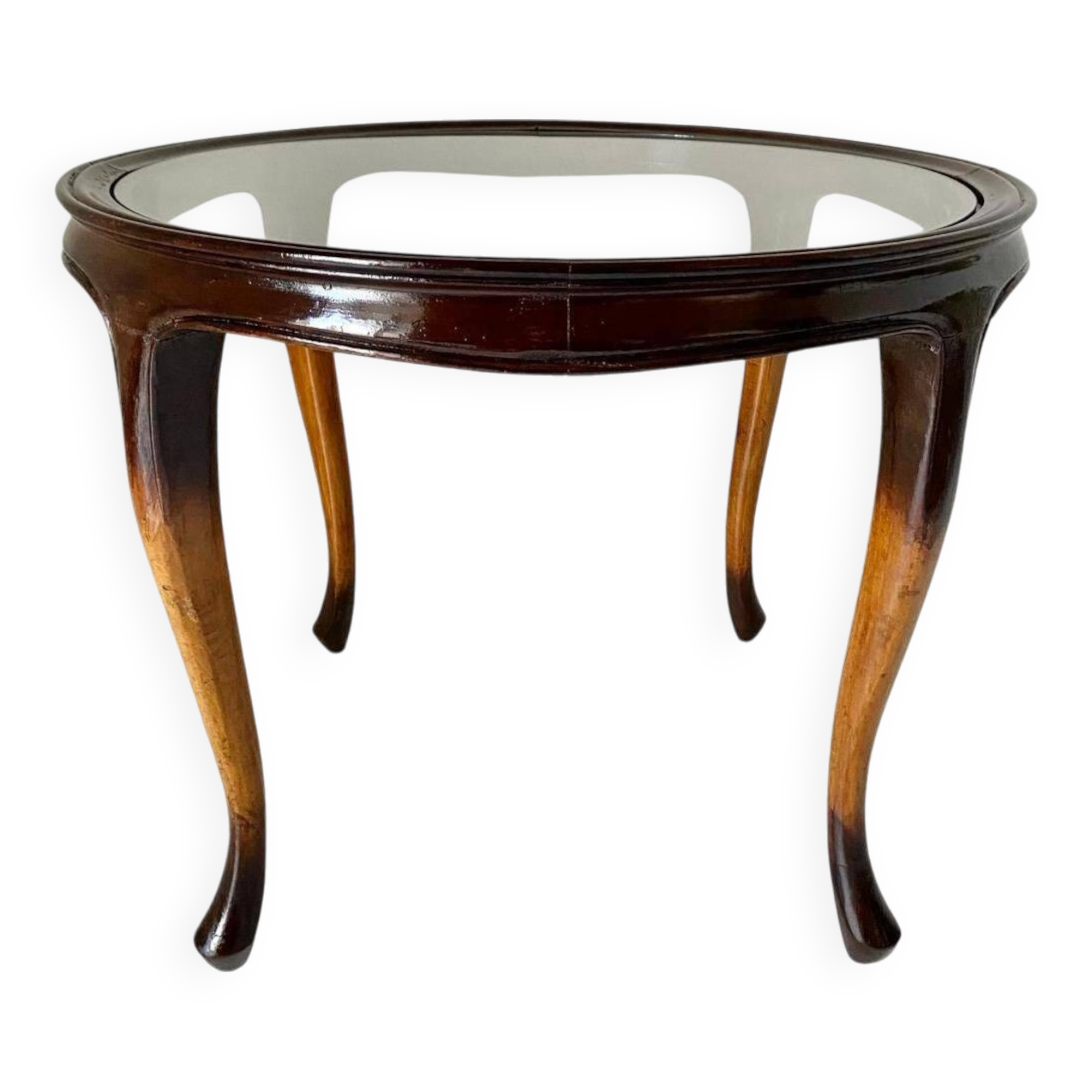 Art Deco Curved Wood Coffee table