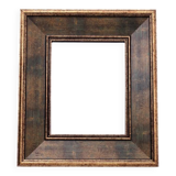 Mirror in gold frame.