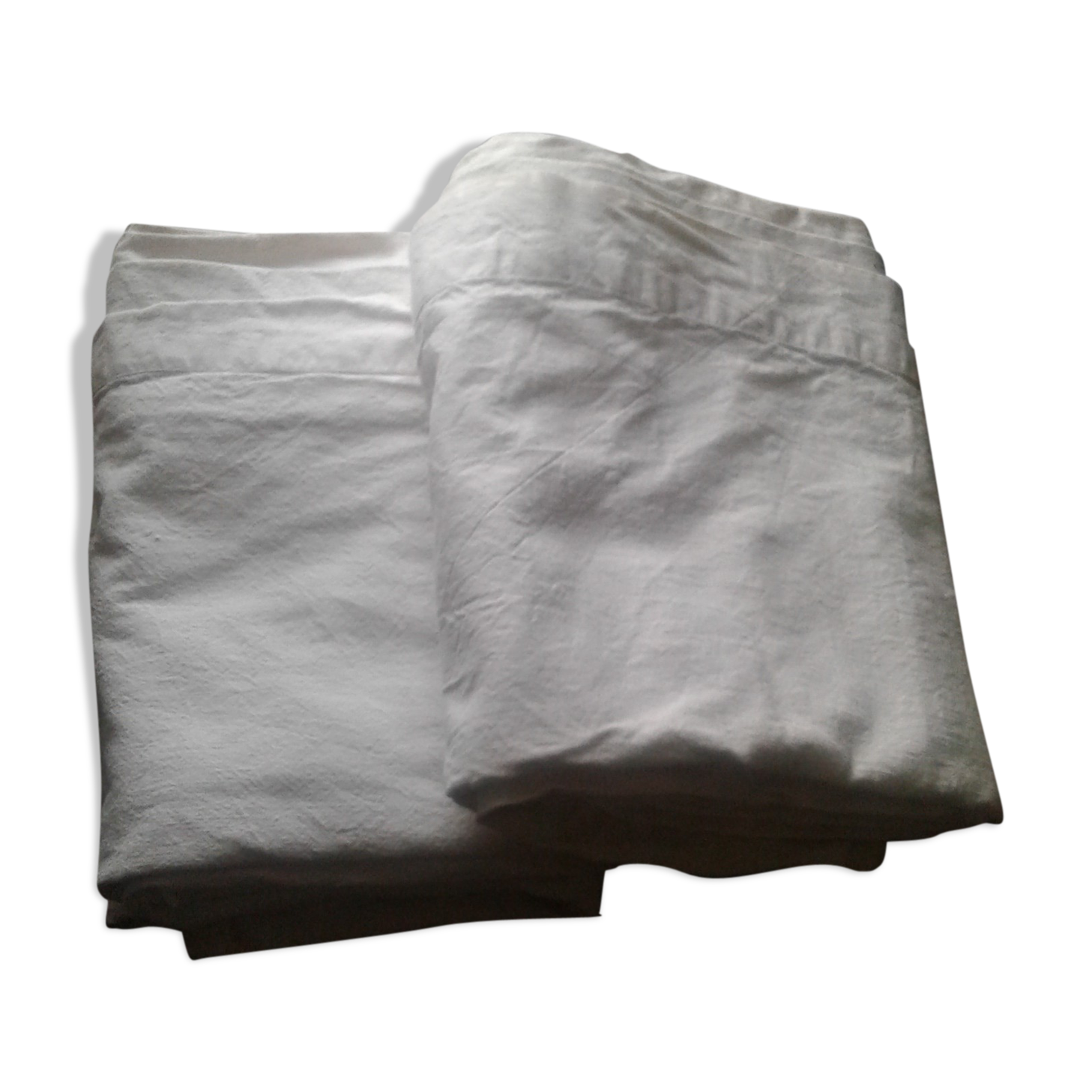 2 old linen sheets