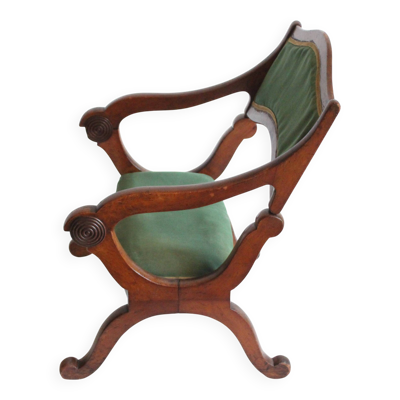 Tabouret et chaise de prière transformables victoriens pour prie-Dieu