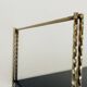 Adjustable wall shelf Mid-Century Modern in brass and metal