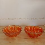 Carnival glass bowls
