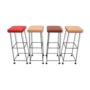 Ensemble de 4 tabourets de barre