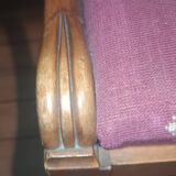 Pair of light wood gondola chairs