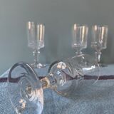 Lot de 4 verres à pieds anciens