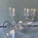 Lot de 4 verres à pieds anciens
