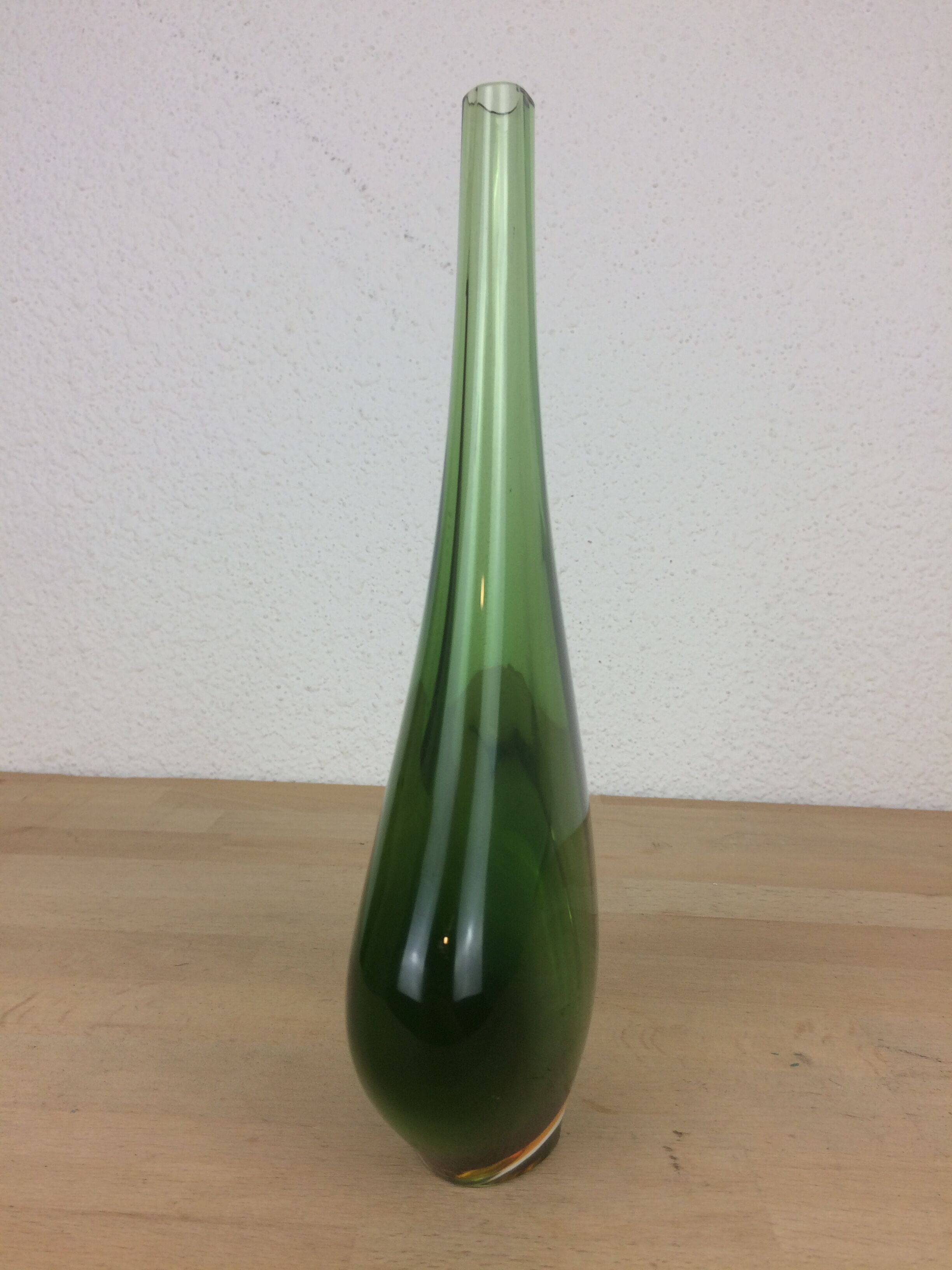 Scandinavian glass vase Nils Landberg for Orrefors