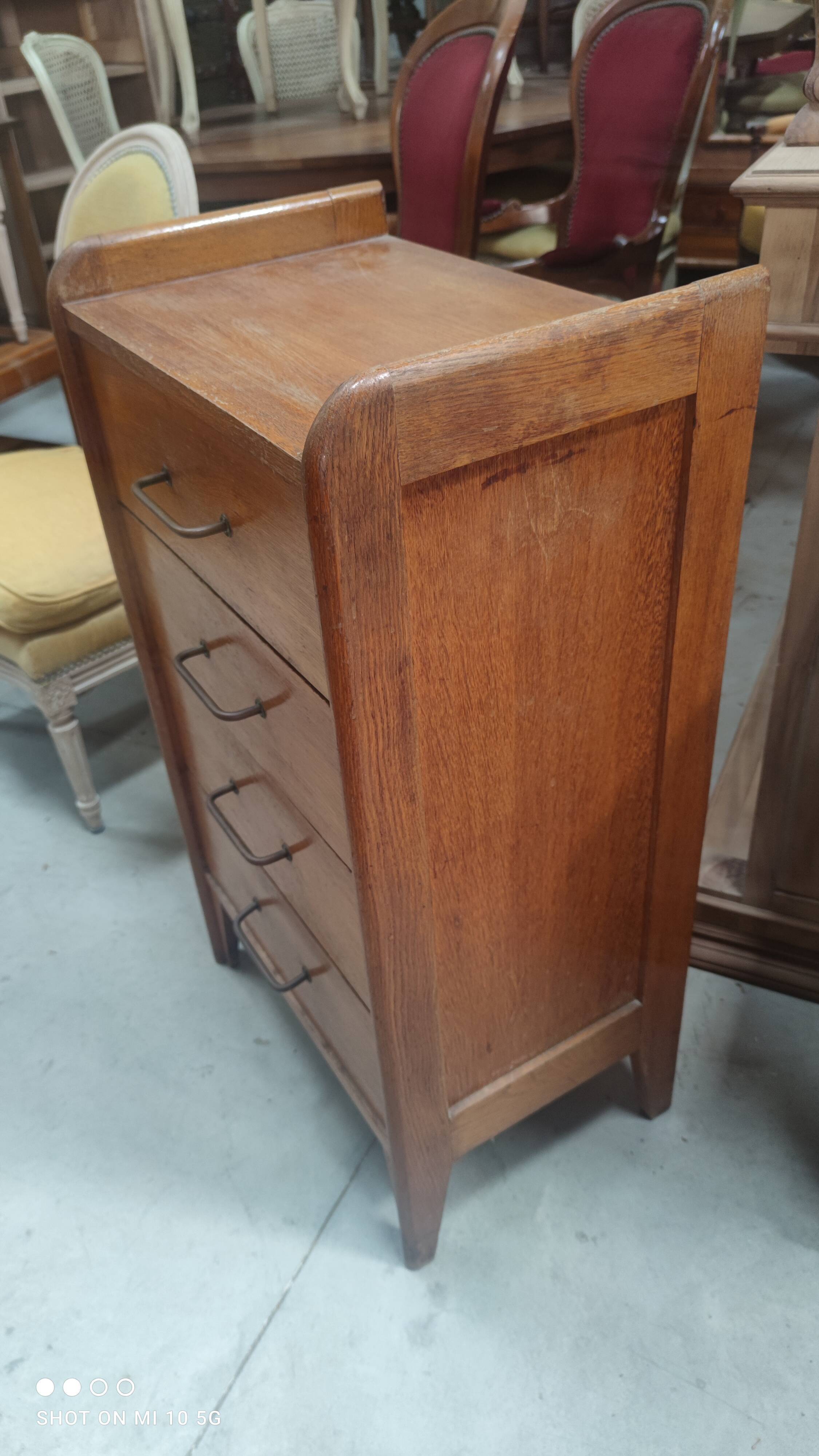 Oak chest of drawers 4 drawers circa 1950