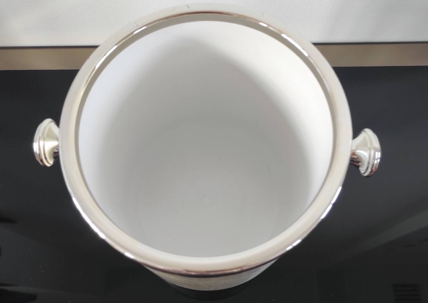 Vintage 70s insulated aluminium ice bucket