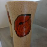 4 old stoneware mugs