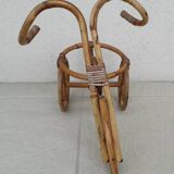 Porte-plante rotin